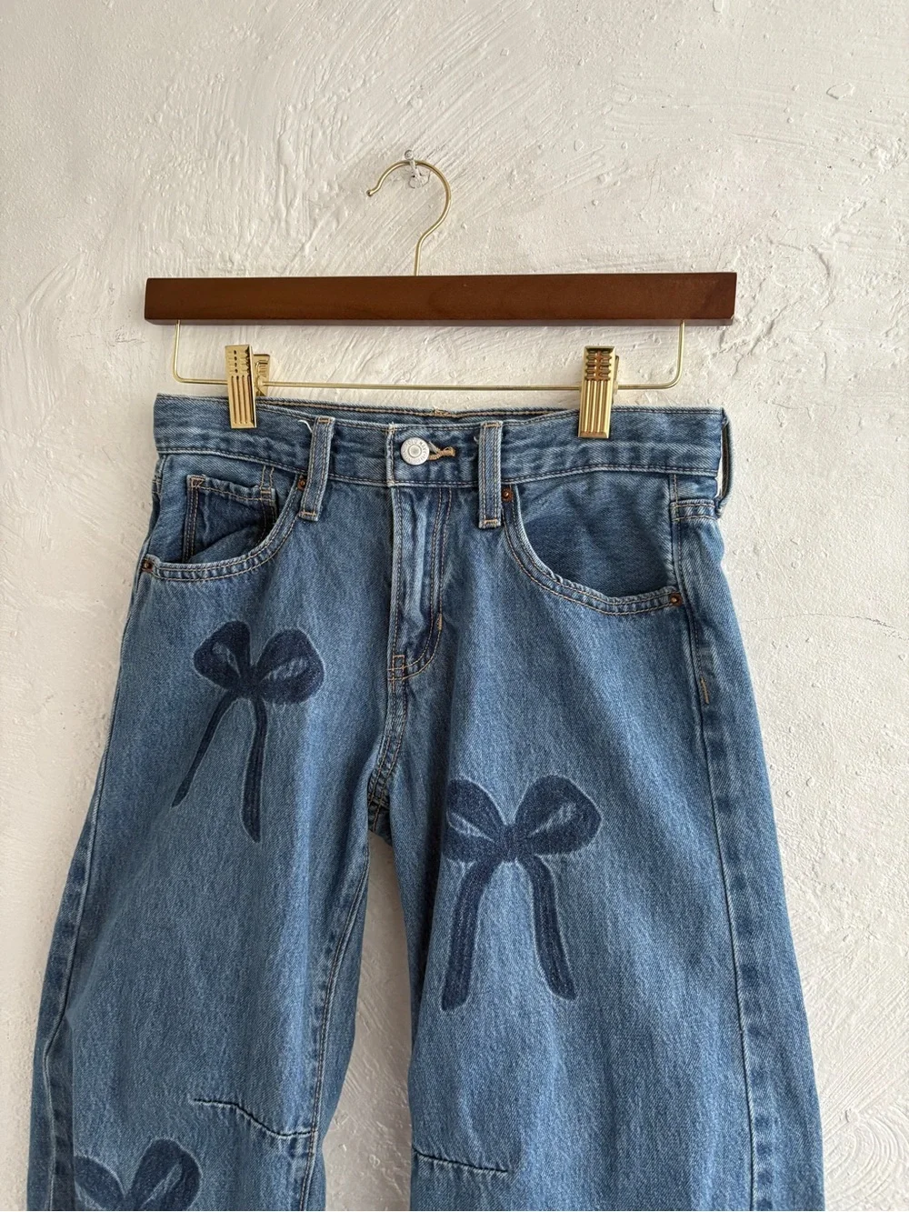 Old Navy Printed Super Baggy Barrel-Leg Jeans